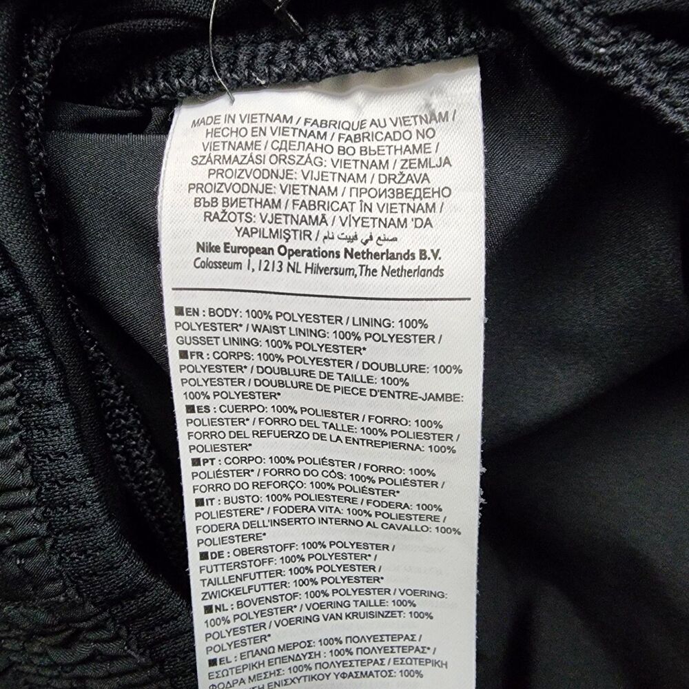 Nike Womens L Running Shorts Black Dri Fit 3 Inseam Lined 100% Polyester Gym - Picture 5 of 9